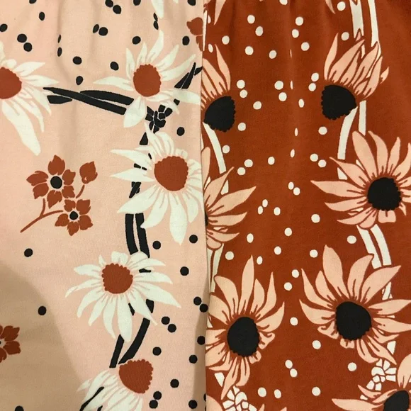 Nike Pink and Orange High Waist Floral Shorts - Picture 4 of 5